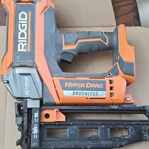 RIDGID HyperDrive Brushless Cordless Battery Nail Gun Orange/Black/Gray