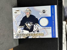 2001-02 Pacific Invincible Authentic Game-Worn Jersey Johan Hedberg /600