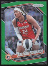 2025 Panini Prizm WNBA - Aaliyah Edwards #94 Green Prizm