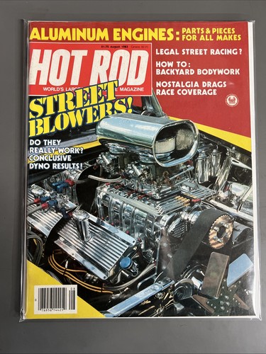 Hot Rod Magazine Aug 1983 Vintage Classic Custom Muscle Cars Track Racing Drag - Picture 1 of 4