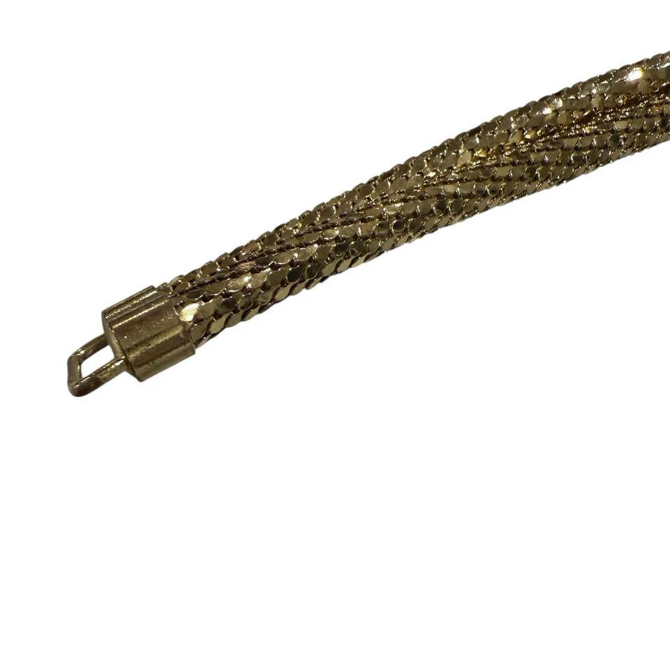 "Correa de perro cuerda metálica dorada de colección 31"" ajustable Bling Show Handler cachorro" Foto 3 de 4