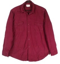 ORVIS Vintage "Old School" Men's Ruby Red Flannel Shirt Size XL