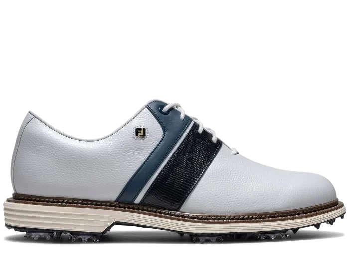 NEW FootJoy Premiere Series Packard Golf Shoes White/Pageant Blue