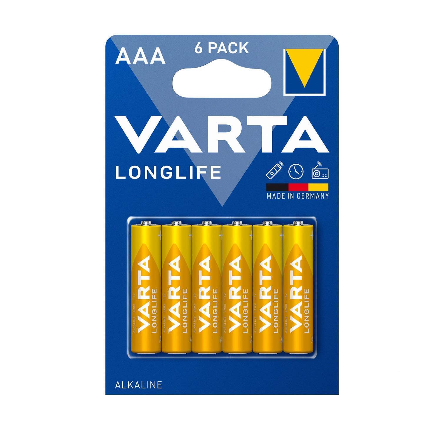 Varta Batteria Longlife 4103, Aaa / Lr3, Set Da 6 Pezzi - Immagine 2