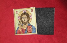 Orthodox Christ Pantocrator Embroidered Icon Patch 3.35x3.94 Hook Back