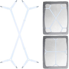 Sheet Fasteners Suspenders Straps - Adjustable Crisscross Bed Sheets Holder Clip