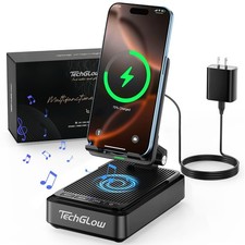Gifts for Men Women-Bluetooth Speaker with Phone Stand and Wireless Charger C...