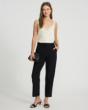 Express Editor Black Women's Super High Waisted Ankle Pants Size 2- Retail 80