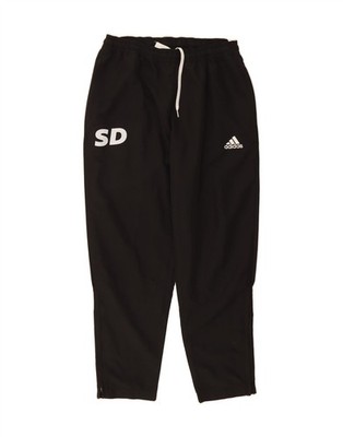 ADIDAS Mens Aeroready Graphic Tracksuit Trousers Large  Black Polyester N106