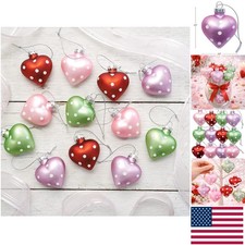 Valentine's Day Crafted Heart Ornaments Set of 12 - Perfect for Home  Office