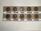 1919-1929 Lincoln Wheat Cent Collection 10 piece set (Set #2)