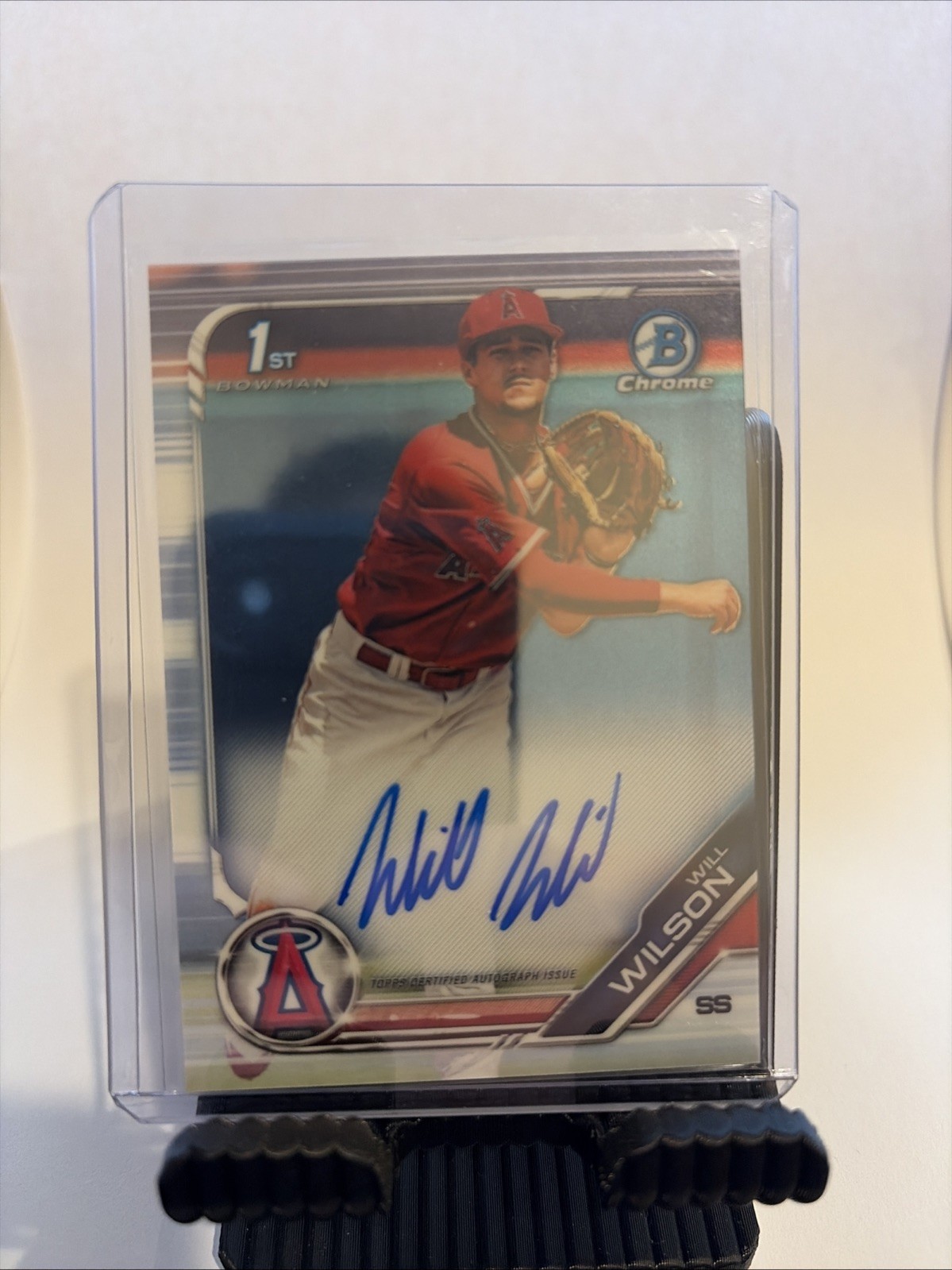 2019 Bowman Chrome - 1st Bowman - Auto - Will Wilson #CDA-WW - Angels