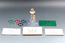 Vintage Gucci Change Bezel 11/12.2 6 Colors Women's Quartz Watch 26mm 7J 1153116