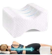 Memory Foam Leg Pillow for Side Sleepers, Knee Support Pillow, Compressed New