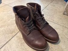BOTA CLÁSICA WOLVERINE 1000 MILLAS PUNTERA-TAPA Habana Marrón Talla EE. UU. 10 D Hecha en EE. UU.