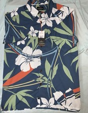 Quiksilver Waterman Men's Short Sleeve Shirt Tropical Pattern Small New W/tags
