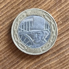 2006 ISAMBARD KINGDOM BRUNEL THE MAN TWO 2 POUND COIN CIRCULATED