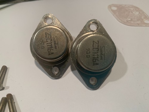 Sansui 9090 Stereo Receiver Parting Out -  Pair of Original Output Transistors
