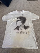 1 Of 1 sid vicious vintage shirt Hand Drawn By Chris Barnard Aka - B-Face Face