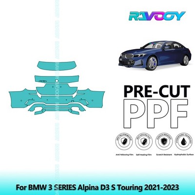 PreCut Paint Protection PPF Kit For BMW 3 SERIES Alpina D3 S Touring 2021-2023