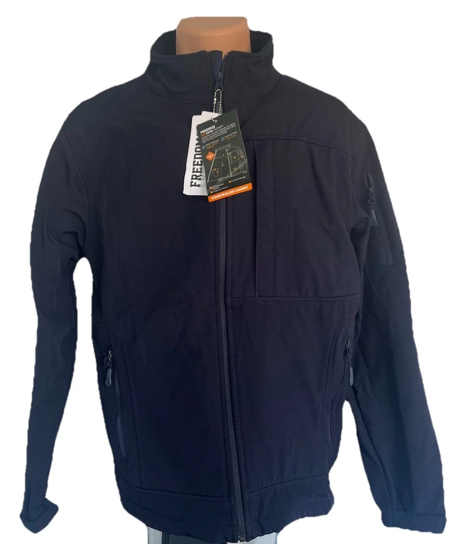 American Rebel Concealed Carry Men Jacket Size L Navy Ambidextrous Fleece Lining
