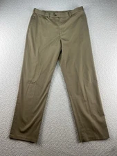 Perry Ellis Portfolio Pants Mens 36x34 Slim Fit Dress Flat Business