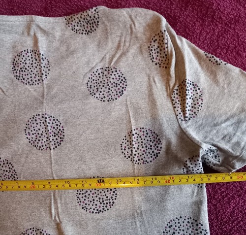 Ladies Love Tees Grey Mix Square Neck Short Sleeved T Shirt Top - Size 14 - Picture 5 of 9