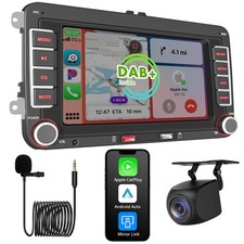 7" Autoradio Für VW GOLF PASSAT B7 Superb Carplay Android Auto NAVI DAB+FM 64GB