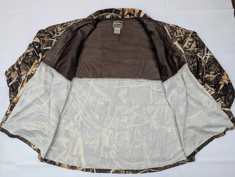 Drake Waterfowl Advantage Max-4 HD Camo Button Down Shirt, Men 3XL, Hunting Duck - Image 3 of 4