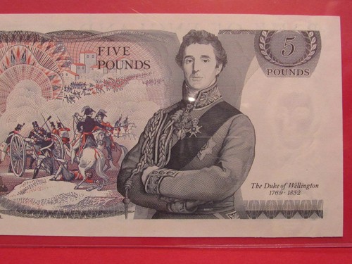 1980/87 GREAT BRITIAN 5 POUND NOTE UNC # AY02 236146 - Afbeelding 8 van 8