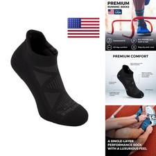 Wrightsock Run Luxe Tab Running Socks for Men and Women - Cushioned Eco-Friendly