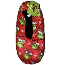 Dr Seuss The Grinch Christmas Slipper Socks OSFA NWT 1 Pair