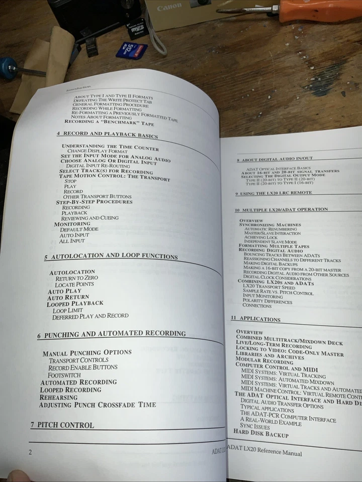 Alesis LX20 ADAT Type II 20-Bit Digital Audio Recorder Reference Manual - Image 3 of 4