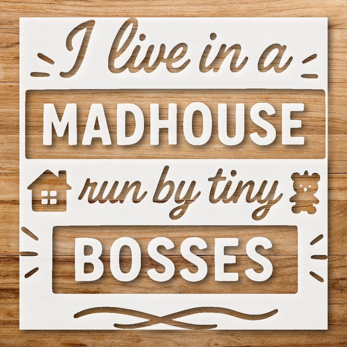 Funny Parenting Quotes Home Decor Stencil for Whimsical Touch - StencilAir