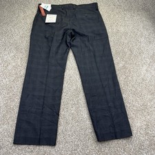 NEW Perry Ellis Portfolio Premium Wool Blend Dress Pants Mens 36x30 Charcoal