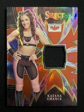 2024 Panini Select WWE #SP-KCH Katana Chance Sparks Relic Red Prizm #81/99