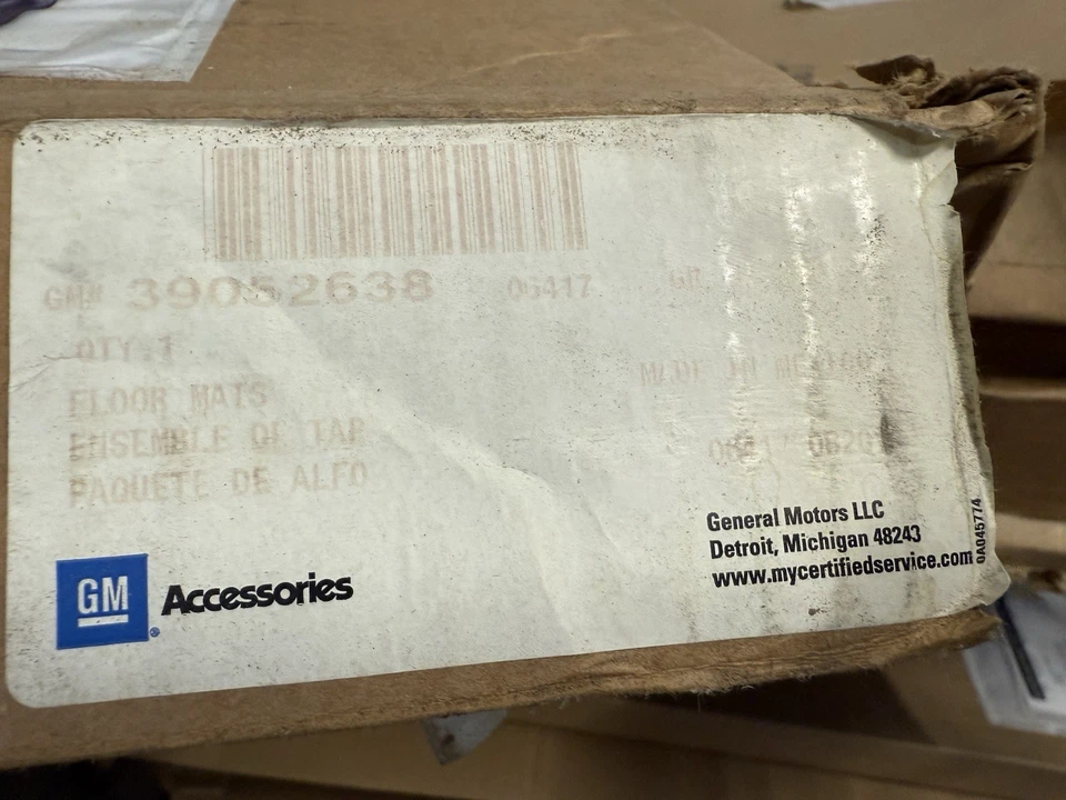 原始设备制造商全新 2016 - 2017 雪佛兰科鲁兹前后全天候脚垫 39052638 — 第 2/2 张图片