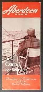 Vintage Brochure - Aberdeen - Washington - 1950s - Chamber of Commerce