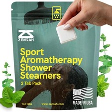 Zensah Sport Shower Steamers - Gifts for Runners, USA 1 Count Pack of 2 