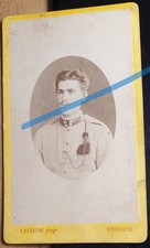 Soldat in Uniform - Portrait / ca. 1870er Jahre CDV C. Segatini Rovereto