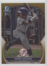 2023 Bowman Draft Chrome Gold Refractor 46/50 Keiner Delgado #BDC-119 0s55