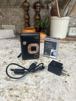 Fujifilm Instax Mini LiPlay Camera Elegant Black With Micro SD + Charger - Image 1 of 4