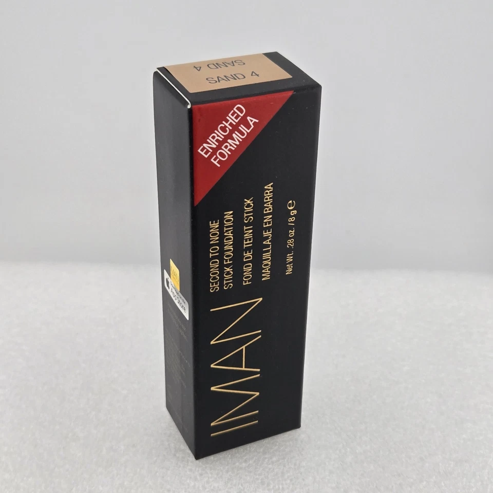 IMAN Second to None Stick Foundation SAND 4 Full Coverage Oil-Free Matte .28oz  - Image 4 of 4