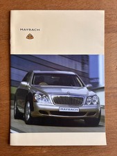 Maybach 57 & 62 UK Sales Brochure
