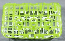 Dr. Brown's Baby Bottle Dishwasher Basket Caddy Green White