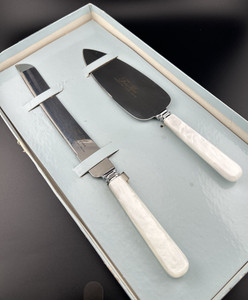 VTG Treasure Masters Sheffield England Stainless Steel Cake Knife & Server Set