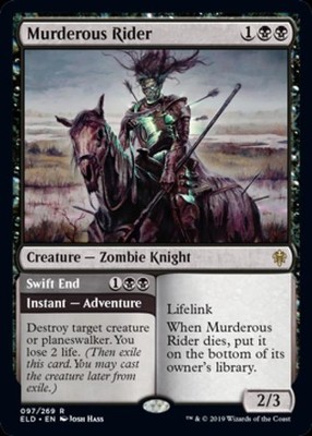 Murderous Rider - LP R : Throne of Eldraine
