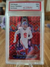 2024 Panini Mosaic - Kayvon Thibodeaux #168 Red Mosaic Prizm