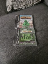 Army Men World War Team Assault Air Attack PS1 PlayStation 1 Complete  Games Lot