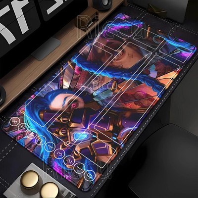 Riftbound Ltcg Card Playmat League of Mouse Pad Legends Jinx Series Lol 400x900